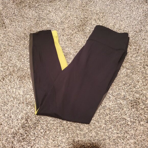 Athleta Asym Colorblock Tights Plush Supersonic S - Picture 2 of 7